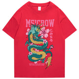 "Peace Dragon" Men Women Streetwear Unisex Graphic T-Shirt - Street King Apparel