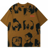 "Faces" Unisex Men Women Streetwear Graphic T-Shirt - Street King Apparel