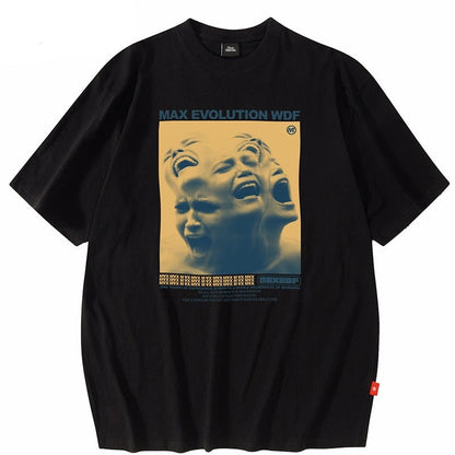 "Maximum Evolution" Unisex Men Women Streetwear Graphic T-Shirt - Street King Apparel