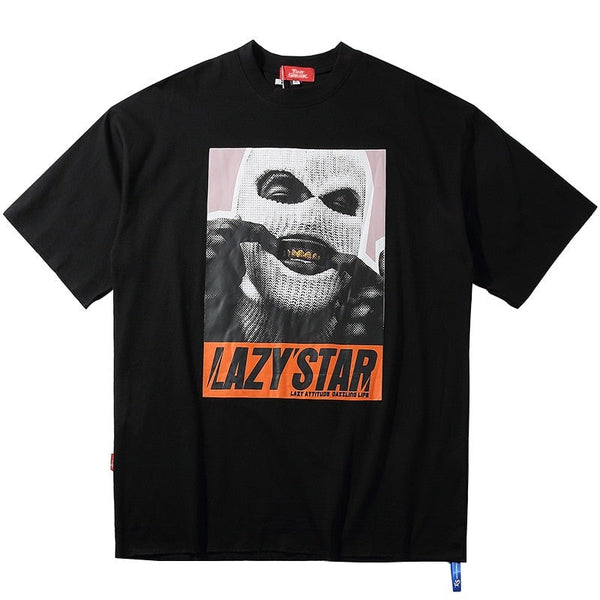 "Lazy Star" Unisex Men Women Streetwear Graphic T-Shirt - Street King Apparel