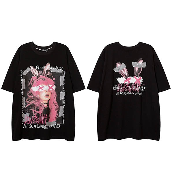 Street King Apparel "Crossed Eyes" Unisex Men Women Streetwear Graphic T-Shirt - Street King Apparel