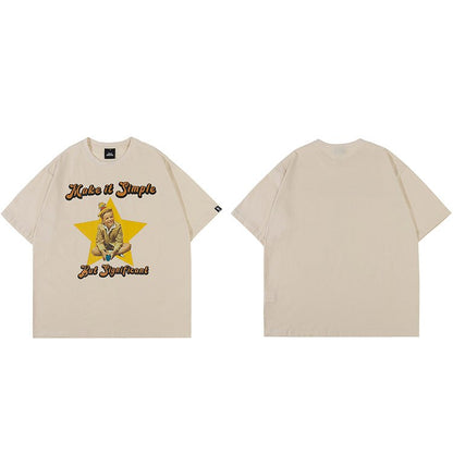 "Keep It Simple" Unisex Men Women Streetwear Graphic T-Shirt - Street King Apparel