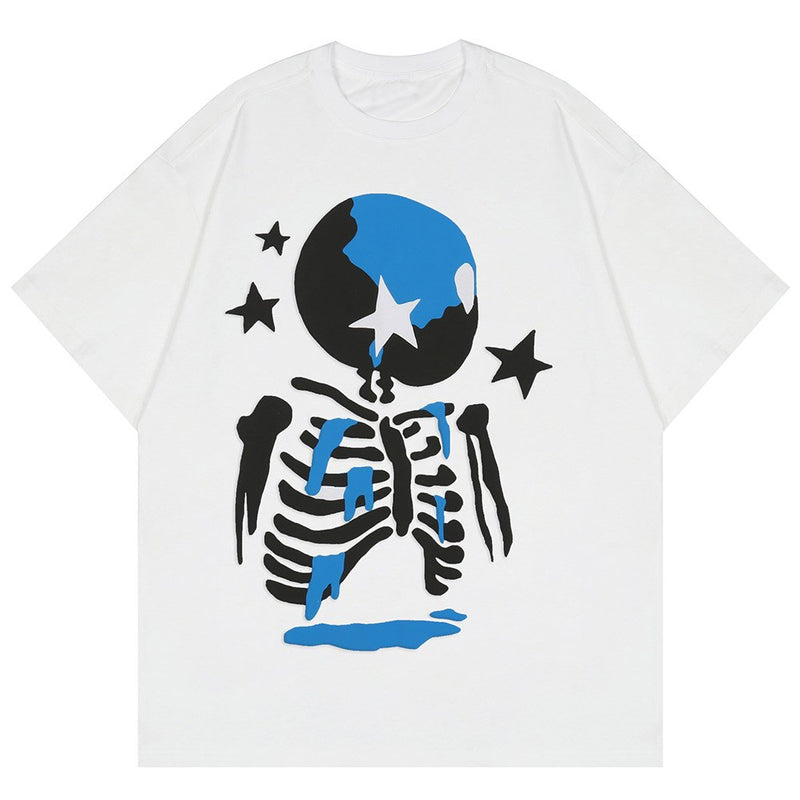 "Summer Stars" Unisex Men Women Streetwear Graphic T-Shirt - Street King Apparel