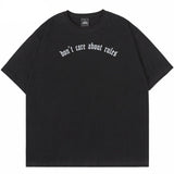 "Don't Care" Unisex Men Women Streetwear Graphic T-Shirt - Street King Apparel