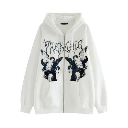 "New Society" Unisex Men Women Streetwear Graphic Hoodie - Street King Apparel