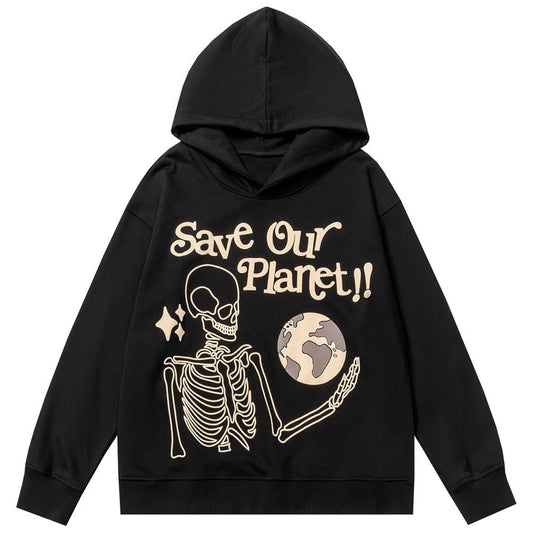 "Save Our Planet" Unisex Men Women Streetwear Graphic Hoodie - Street King Apparel