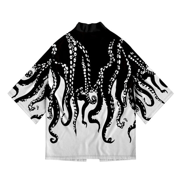 "Winter Waves" Unisex Men Women Streetwear Graphic Kimono - Street King Apparel