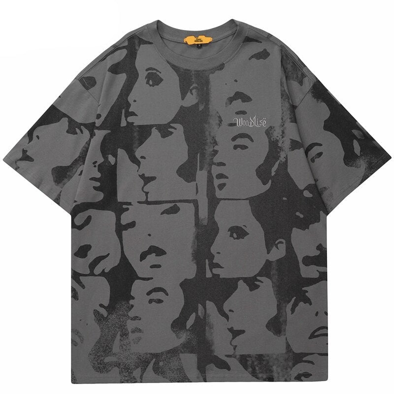 "Red Face" Unisex Men Women Streetwear Graphic T-Shirt - Street King Apparel