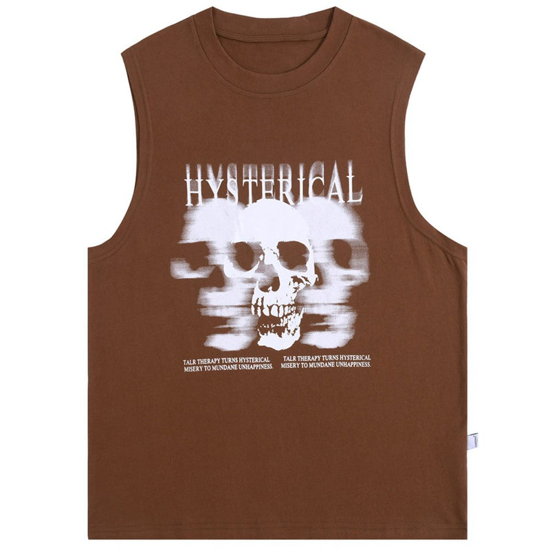 "Statical" Unisex Men Women Streetwear Graphic Tank Top - Street King Apparel