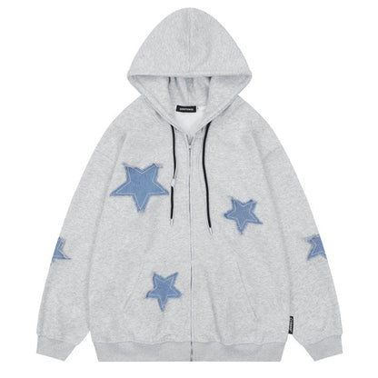 "Purple Star" Unisex Men Women Streetwear Graphic Hoodie - Street King Apparel