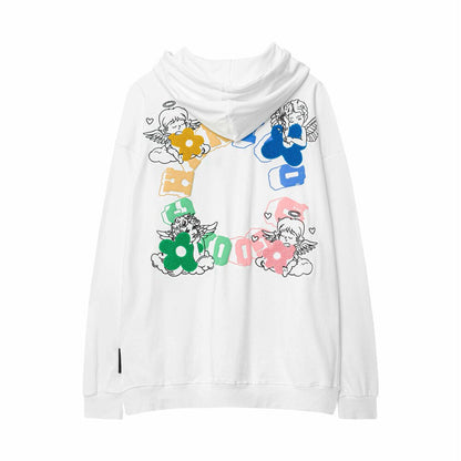 "4 Angels" Men Women Unisex Streetwear Graphic Hoodie Daulet Apparel