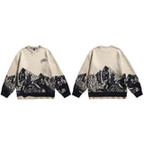 "Town At Night" Unisex Men Women Streetwear Graphic Sweater - Street King Apparel