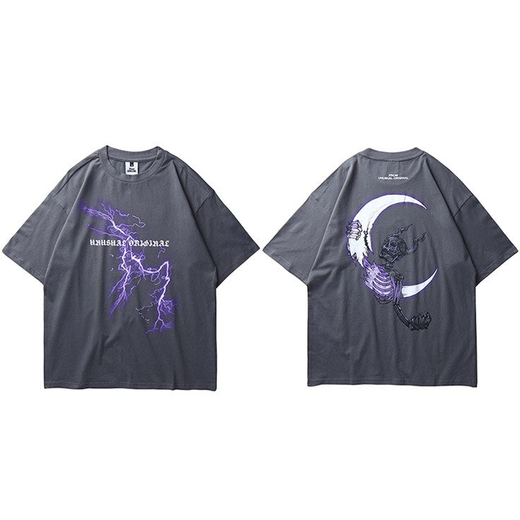 "Moon King" Unisex Men Women Streetwear Graphic T-Shirt - Street King Apparel