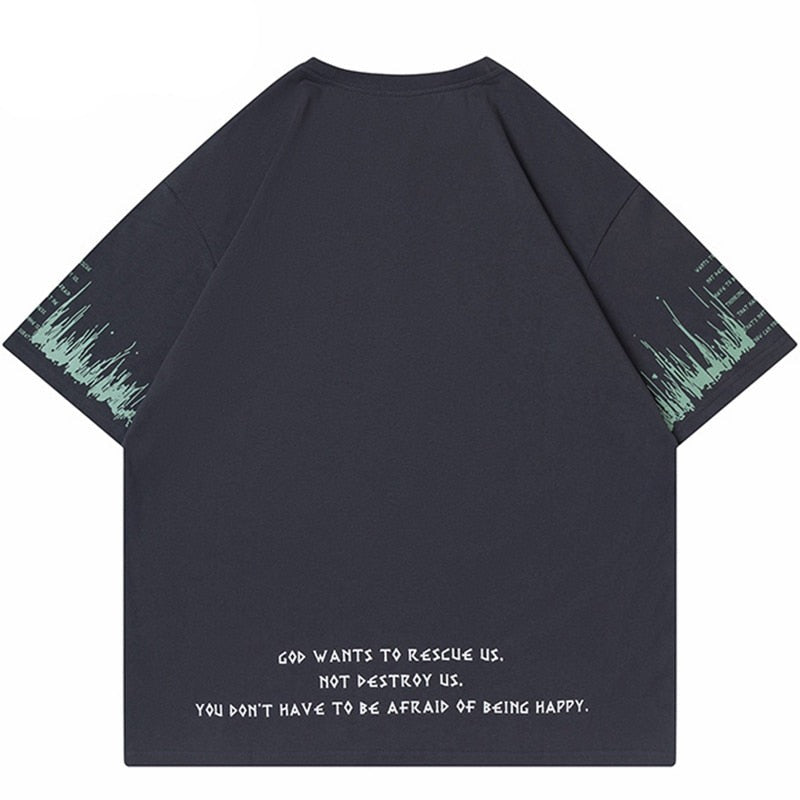 "Fire Flame" Unisex Men Women Streetwear Graphic T-Shirt - Street King Apparel
