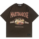 "Vintage Rose" Unisex Men Women Streetwear Graphic T-Shirt - Street King Apparel