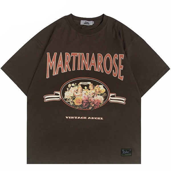 "Vintage Rose" Unisex Men Women Streetwear Graphic T-Shirt - Street King Apparel