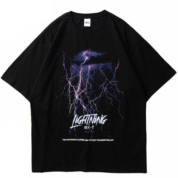 "Lighting Effect" Unisex Men Women Streetwear Graphic T-Shirt - Street King Apparel