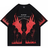 "Fire Flame" Unisex Men Women Streetwear Graphic T-Shirt - Street King Apparel