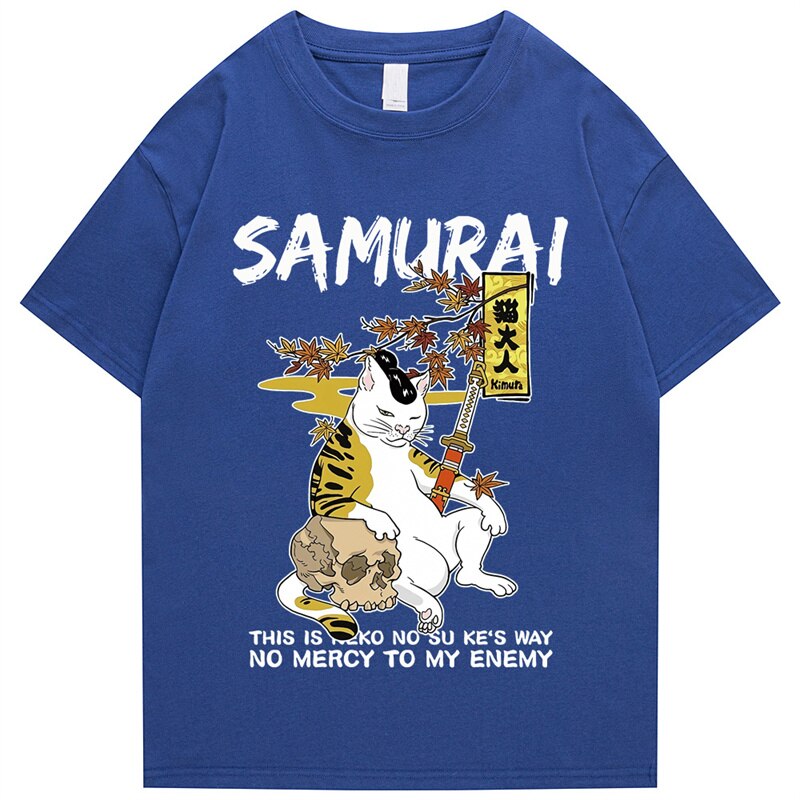 "Samurai" Men Women Streetwear Unisex Graphic T-Shirt - Street King Apparel