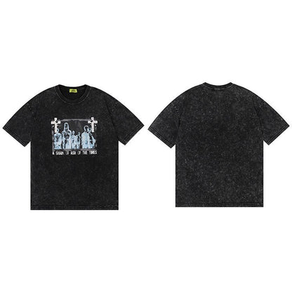 "Washed Family" Unisex Men Women Streetwear Graphic T-Shirt - Street King Apparel