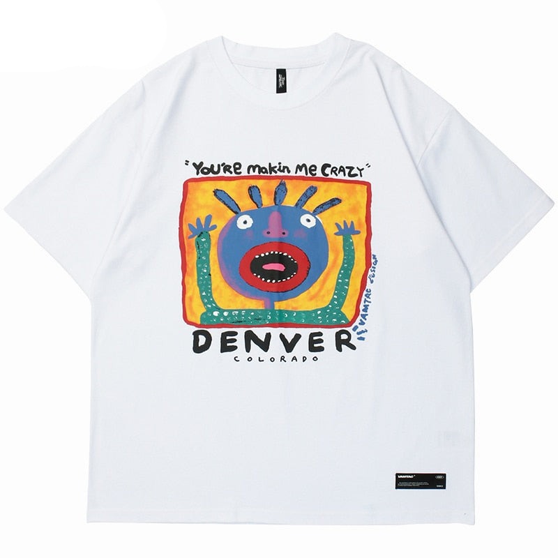 "Denver" Unisex Men Women Streetwear Graphic T-Shirt - Street King Apparel