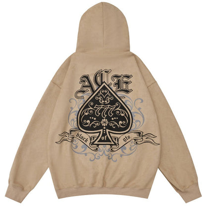 "Ace Of Spades" Unisex Men Women Streetwear Graphic Hoodie Daulet Apparel