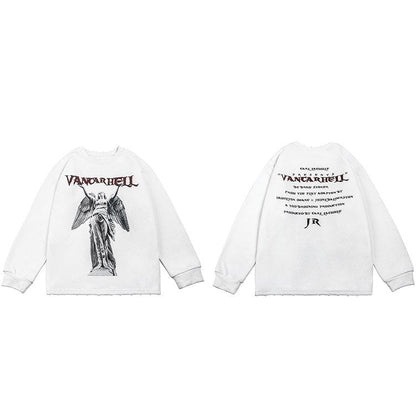 "Golden Statue" Unisex Men Women Streetwear Graphic Sweatshirt - Street King Apparel