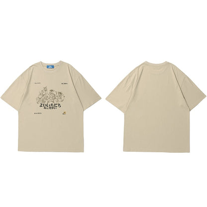 "Group Feast" Unisex Men Women Streetwear Graphic T-Shirt - Street King Apparel