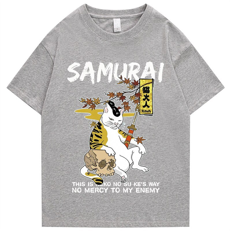 "Samurai" Men Women Streetwear Unisex Graphic T-Shirt - Street King Apparel