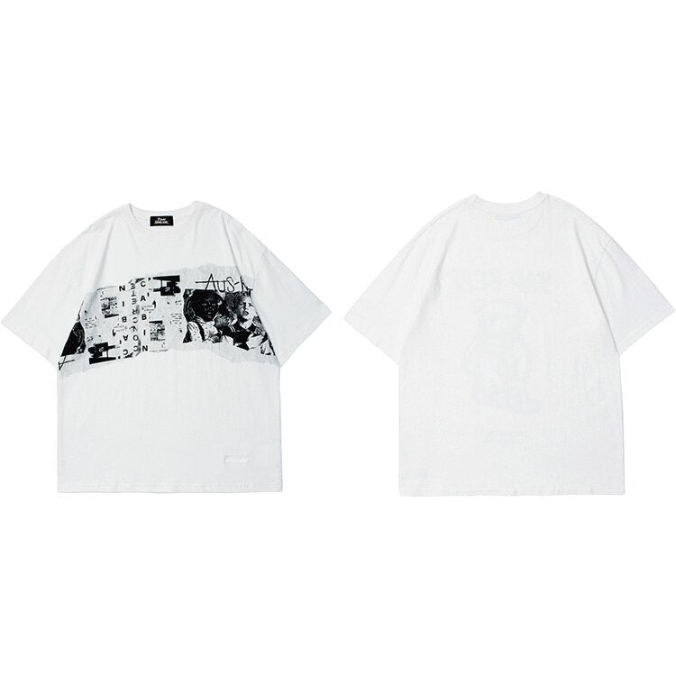 "Straight Face" Unisex Men Women Streetwear Graphic T-Shirt - Street King Apparel