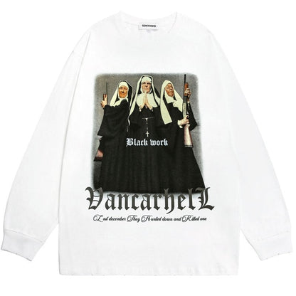 "Back 2 Back" Unisex Men Women Streetwear Graphic Sweater Daulet Apparel