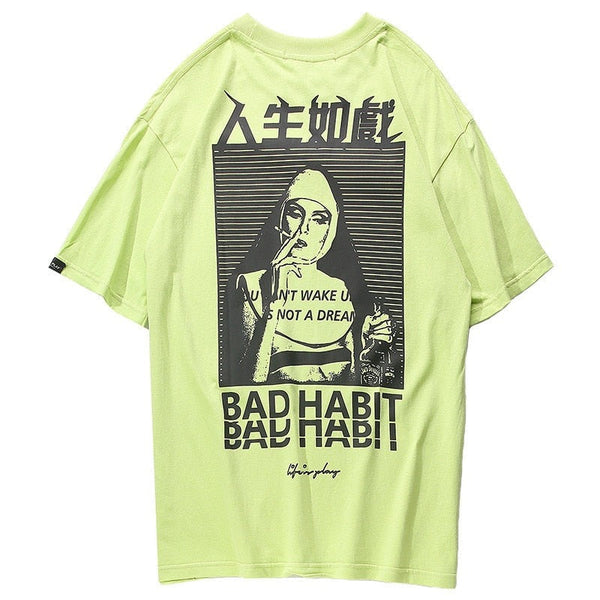 Street King Apparel "Bad Habbit" Unisex Streetwear Men Women Graphic T-Shirt - Street King Apparel