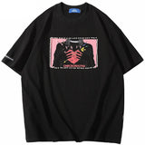 "Red Heart" Unisex Men Women Streetwear Graphic T-Shirt - Street King Apparel