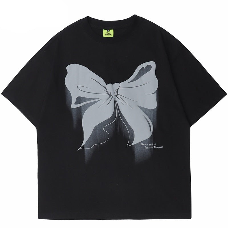 Street King Apparel "Bowknot Butterfly" Unisex Men Women Streetwear Graphic T-Shirt - Street King Apparel