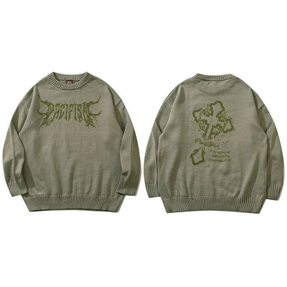 "Pacific Rising" Unisex Men Women Streetwear Graphic Sweater - Street King Apparel