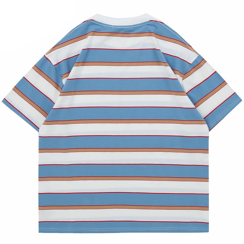 "Stripes" Unisex Men Women Streetwear Graphic T-Shirt - Street King Apparel