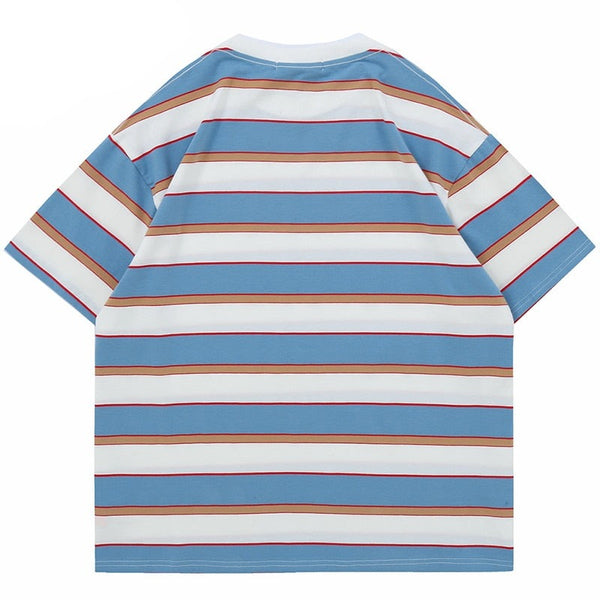 "Stripes" Unisex Men Women Streetwear Graphic T-Shirt - Street King Apparel