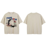 "Fake Love" Unisex Men Women Streetwear Graphic T-Shirt - Street King Apparel