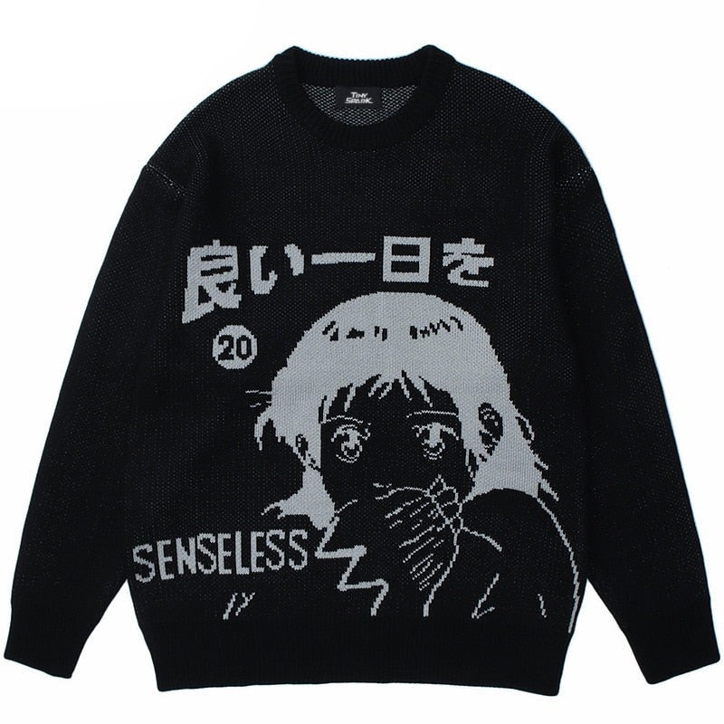 "Make Sense" Unisex Men Women Streetwear Graphic Sweater - Street King Apparel