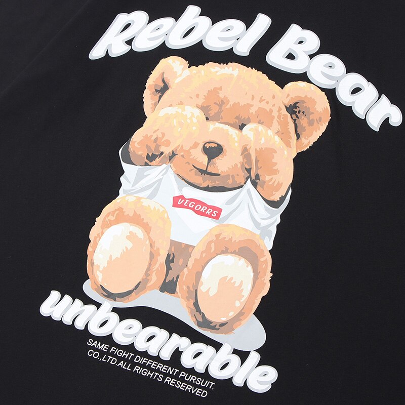 "Unbearable" Unisex Men Women Streetwear Graphic T-Shirt - Street King Apparel