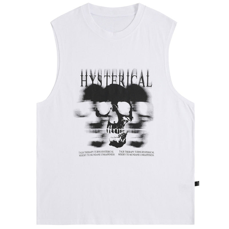 "Statical" Unisex Men Women Streetwear Graphic Tank Top - Street King Apparel