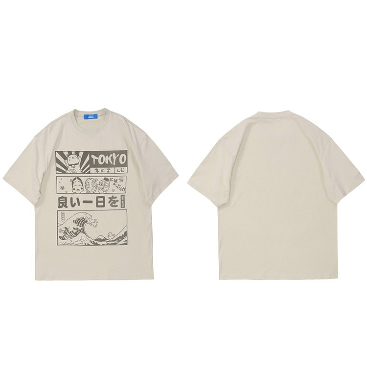 "Great Wave" Unisex Men Women Streetwear Graphic T-Shirt - Street King Apparel