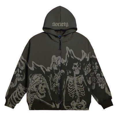 "New Society" Unisex Men Women Streetwear Graphic Hoodie - Street King Apparel