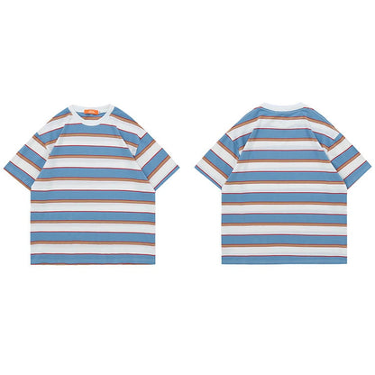"Stripes" Unisex Men Women Streetwear Graphic T-Shirt - Street King Apparel