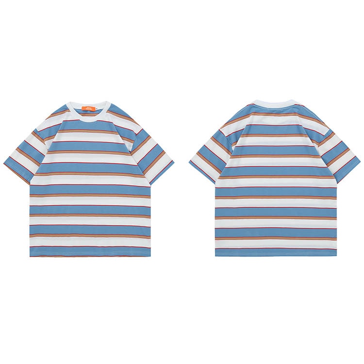 "Stripes" Unisex Men Women Streetwear Graphic T-Shirt - Street King Apparel