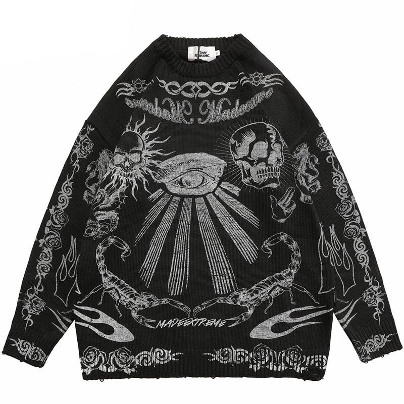 "All Seeing Eye" Unisex Men Women Streetwear Graphic Sweater Daulet Apparel