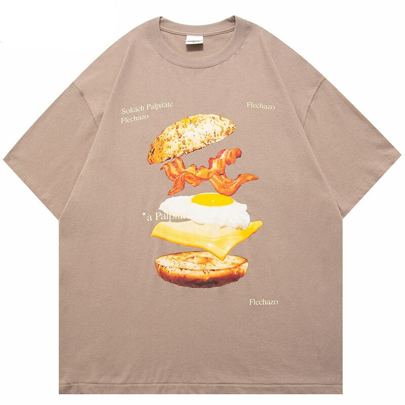 "Sandwhich" Unisex Men Women Streetwear Graphic T-Shirt - Street King Apparel