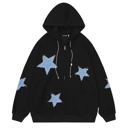 "Purple Star" Unisex Men Women Streetwear Graphic Hoodie - Street King Apparel