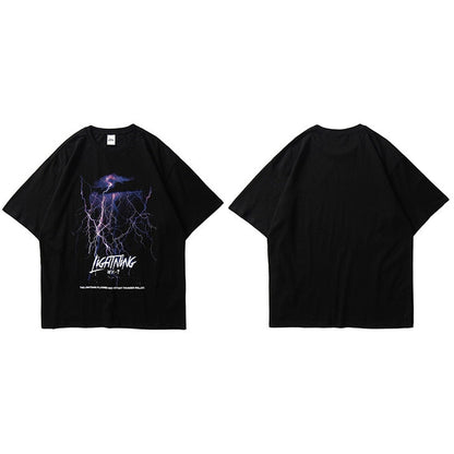 "Lighting Effect" Unisex Men Women Streetwear Graphic T-Shirt - Street King Apparel