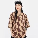 "Plaid World" Unisex Men Women Streetwear Graphic T-Shirt - Street King Apparel